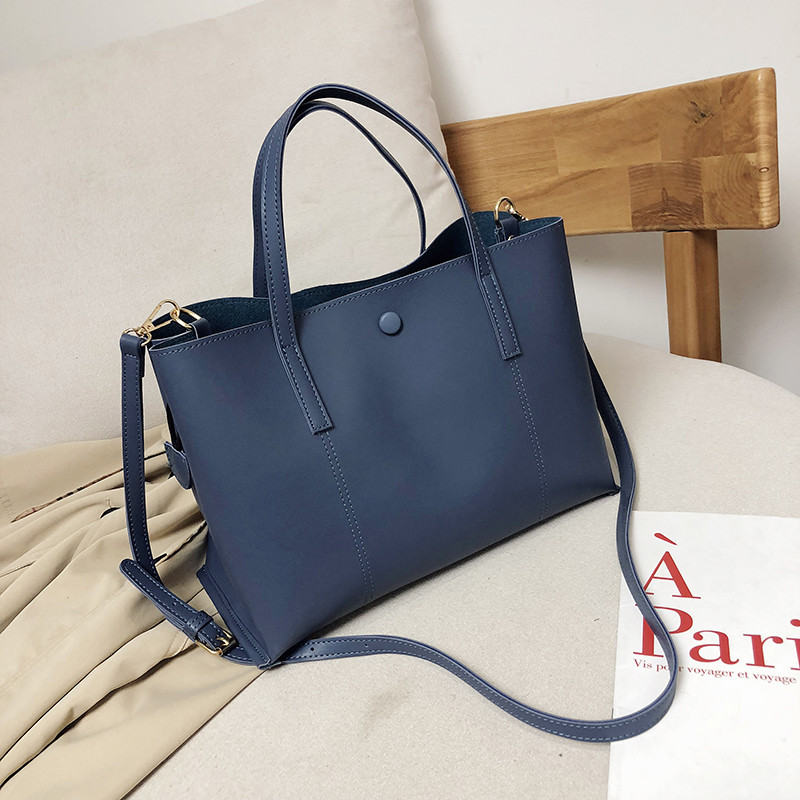 Geanta de dama din piele cu maner lung si scurt