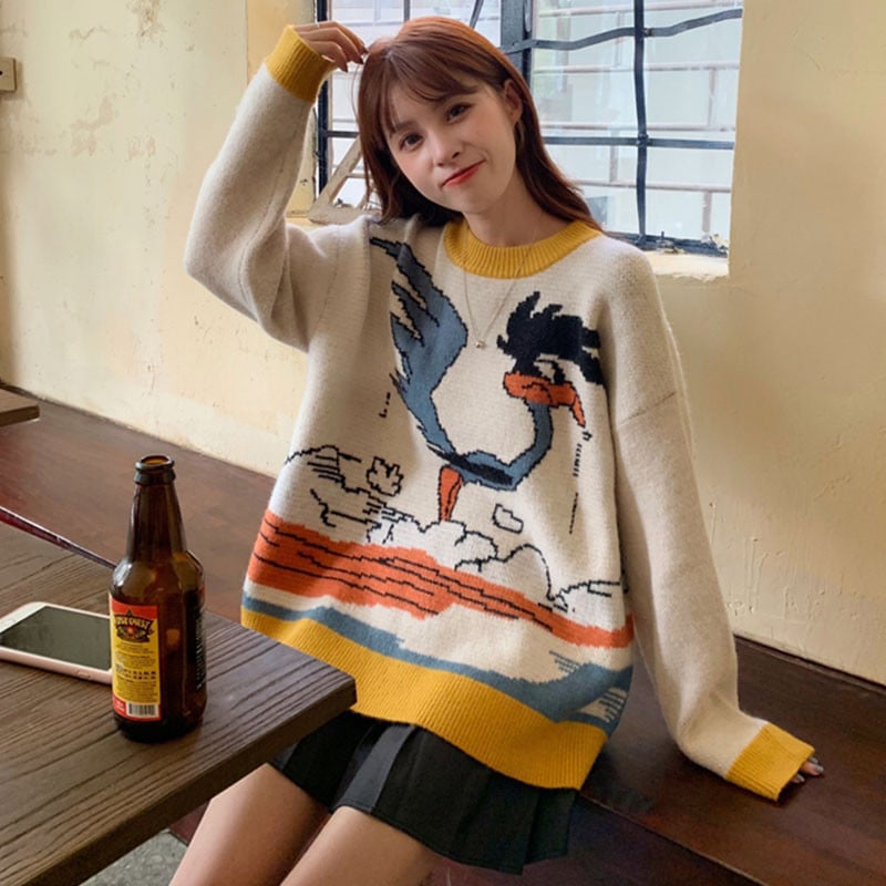 Pulover casual dama - model larg