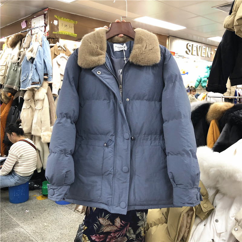 Γυναικείο χειμωνιάτικο μπουφάν με τσέπες με κουκούλα σε διάφορα χρώματα