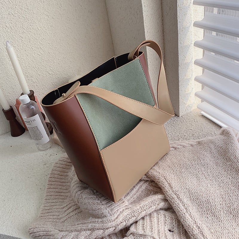 Geanta de dama din piele cu maner in mai multe culori