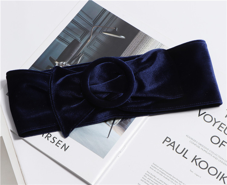 Modern női bársony öv több színben