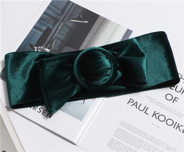 Modern női bársony öv több színben