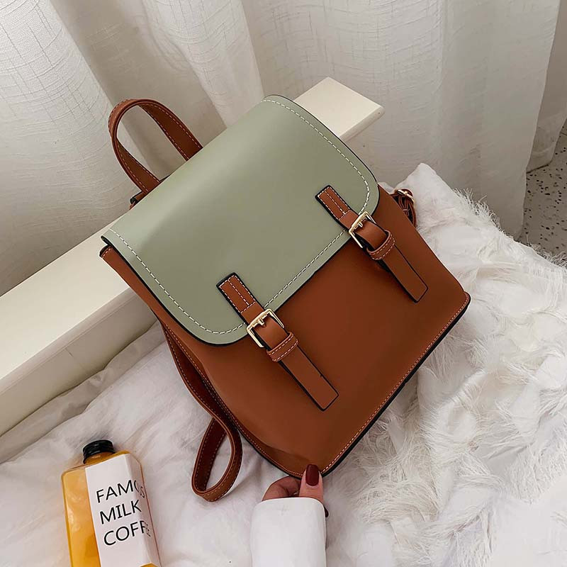 Rucsac modern de dama cu catarame in patru culori