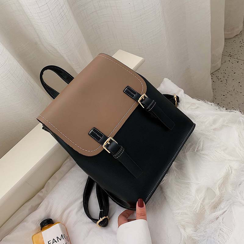 Rucsac modern de dama cu catarame in patru culori