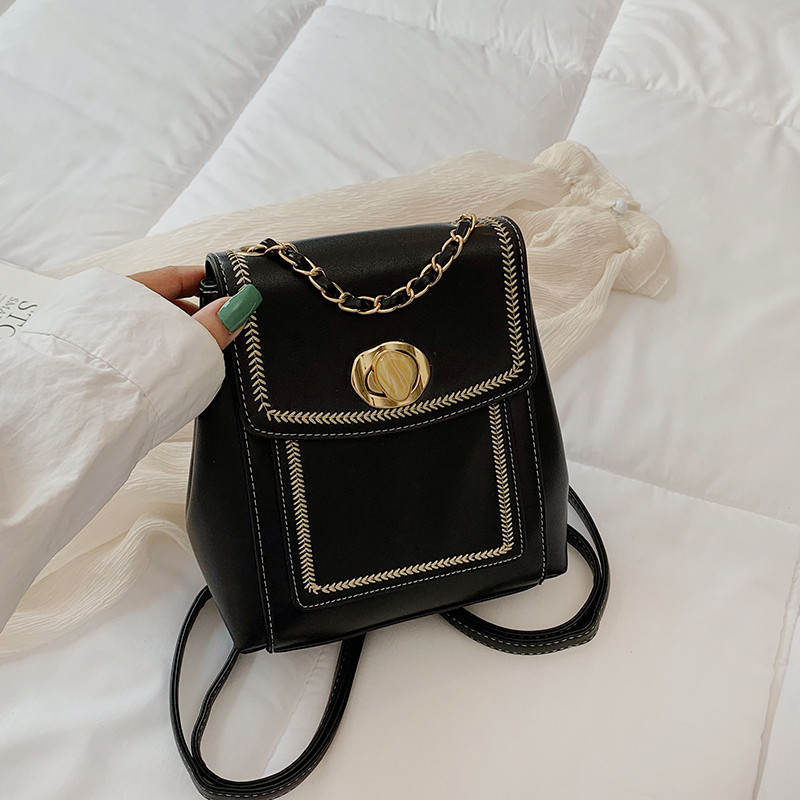 Rucsac elegant de damă cu lanț în patru culori