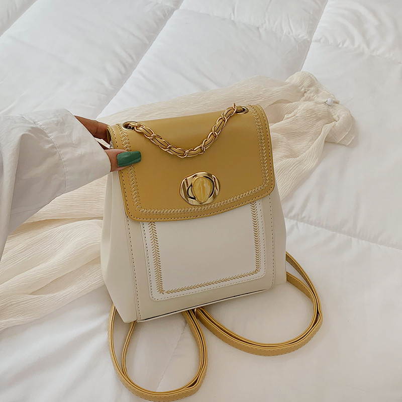 Rucsac elegant de damă cu lanț în patru culori