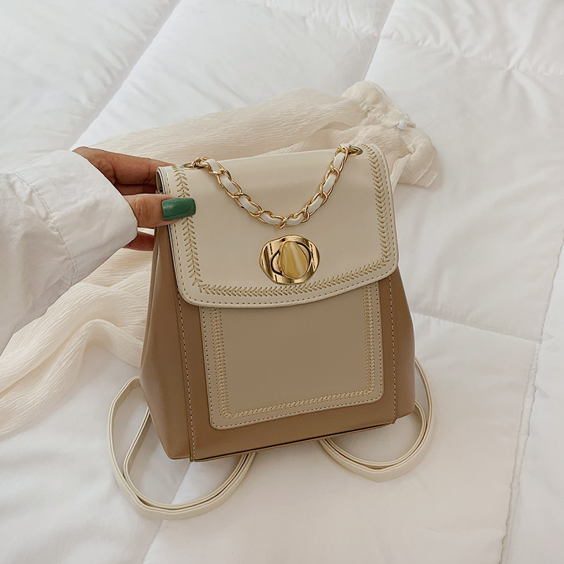 Rucsac elegant de damă cu lanț în patru culori