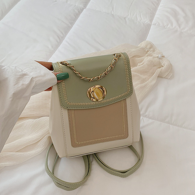 Rucsac elegant de damă cu lanț în patru culori