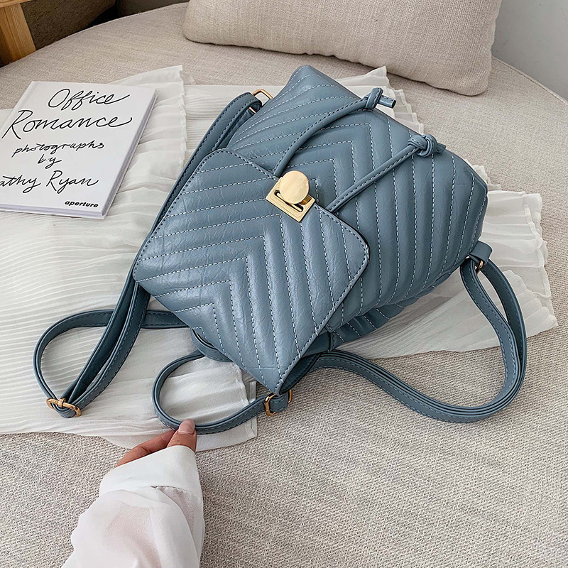 Rucsac modern de dama cu decor metalic in mai multe culori