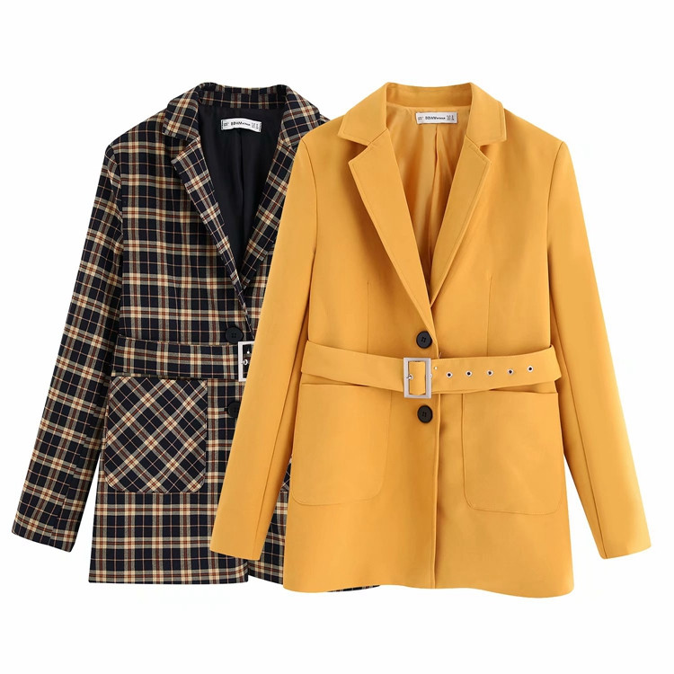 Geaca de dama cu curea in doua culori