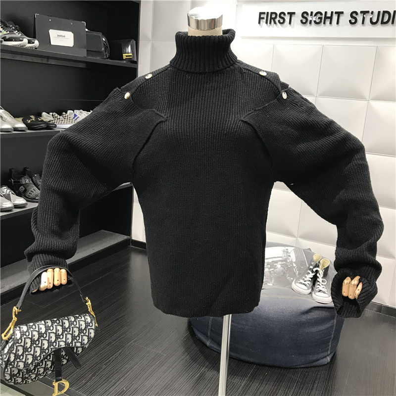 Pulover casual dama cu guler polo model larg in mai multe culori