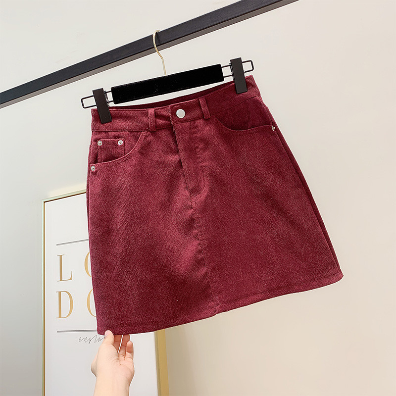 Fusta de dama cu talie inalta in patru culori