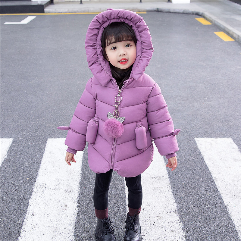 Geaca de copii model nou pentru fete moderna cu gluga in mai multe culori