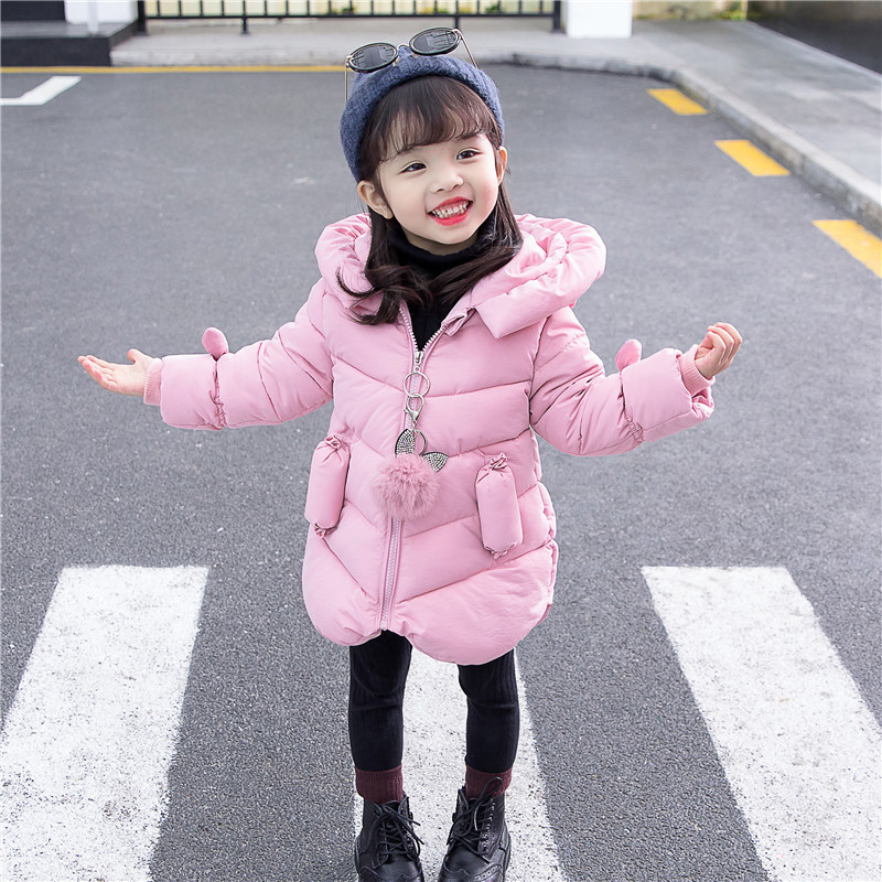 Geaca de copii model nou pentru fete moderna cu gluga in mai multe culori