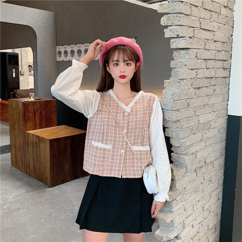 Cămașă în carouri de damă modernă în două culori