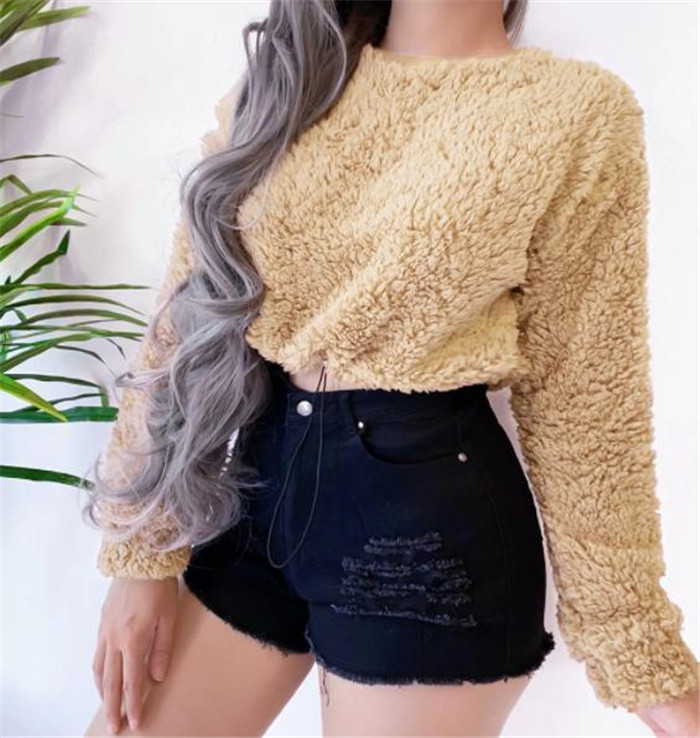 Pulover de dama casual cu maneci lungi si cravate in doua culori