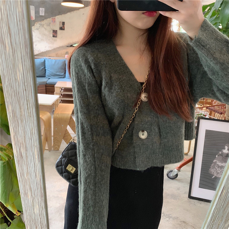 Cardigan scurt casual de dama in mai multe culori