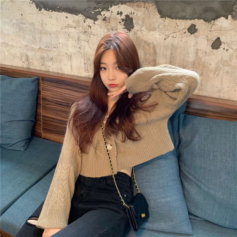 Cardigan scurt casual de dama in mai multe culori