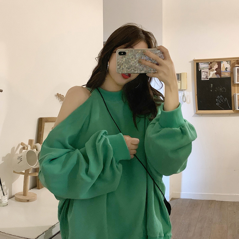 Bluza dama model lat in doua culori cu umerii goi