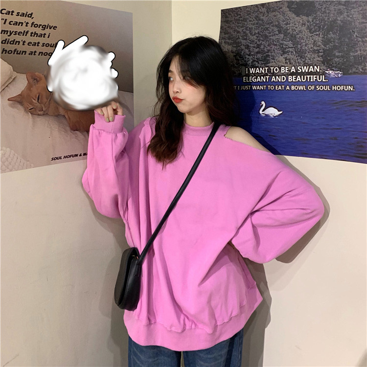 Bluza dama model lat in doua culori cu umerii goi