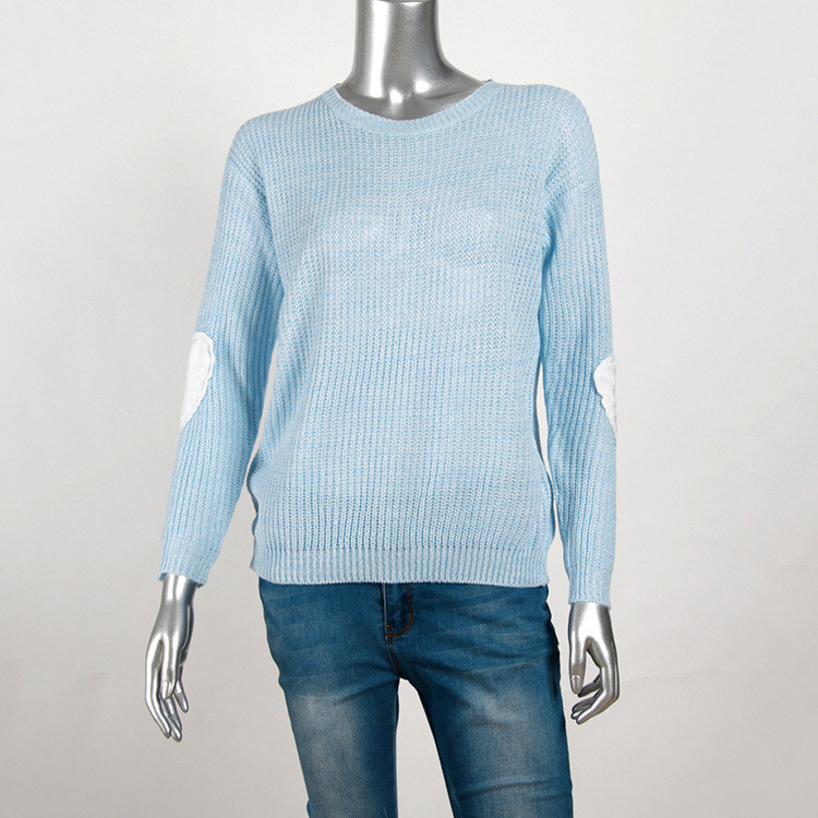 Pulover de dama modern cu decolteu O si maneci lungi in mai multe culori