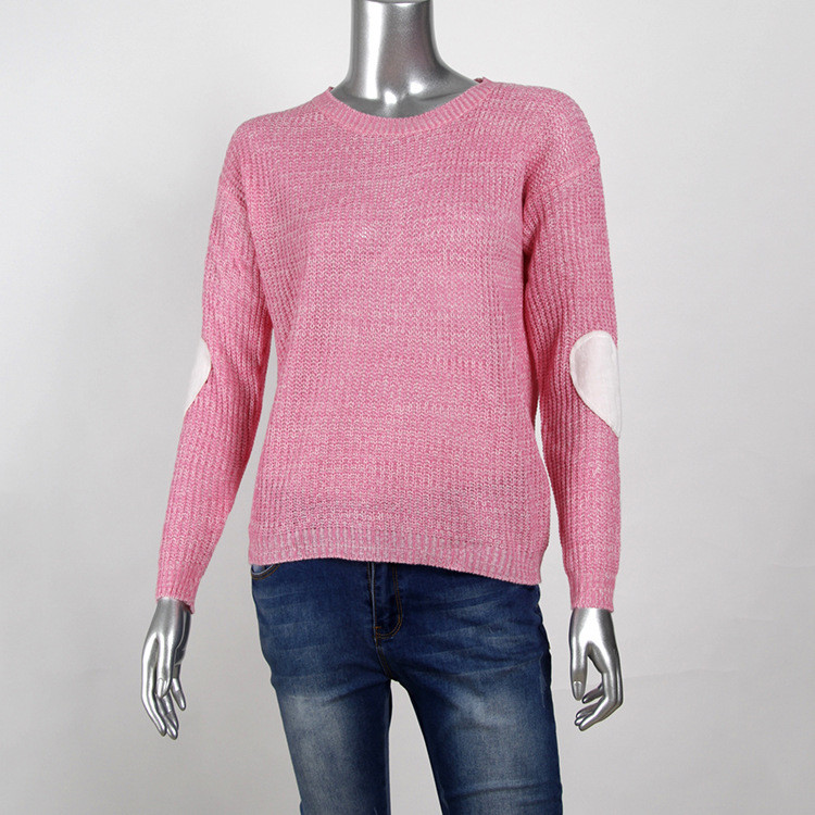 Pulover de dama modern cu decolteu O si maneci lungi in mai multe culori