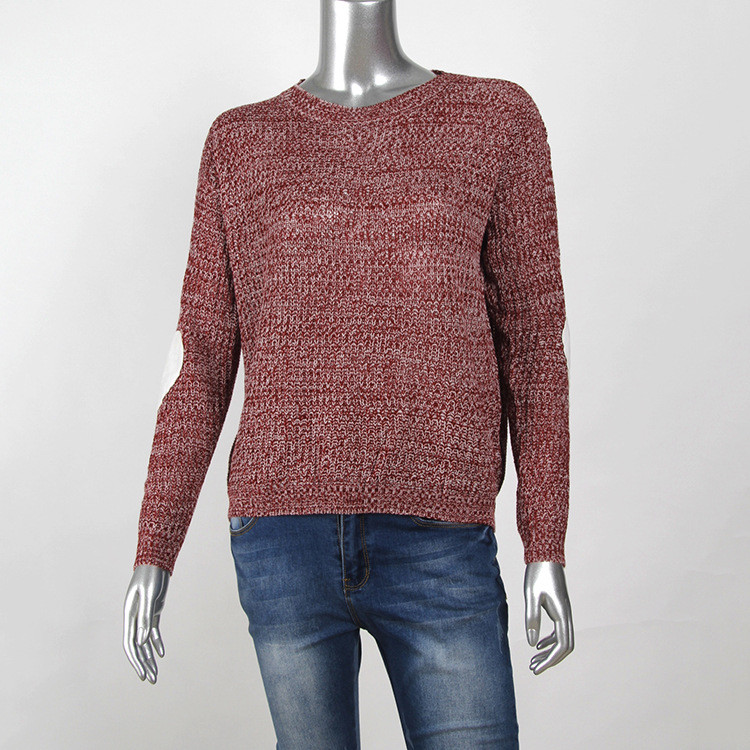 Pulover de dama modern cu decolteu O si maneci lungi in mai multe culori