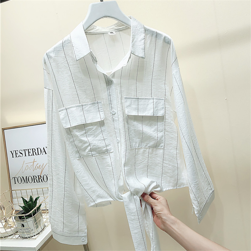 Modern női ing gombokkal és zsebbel különböző színekben