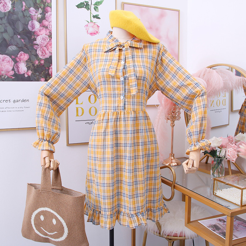 Rochie dama in carouri model nou - model croiat in mai multe culori