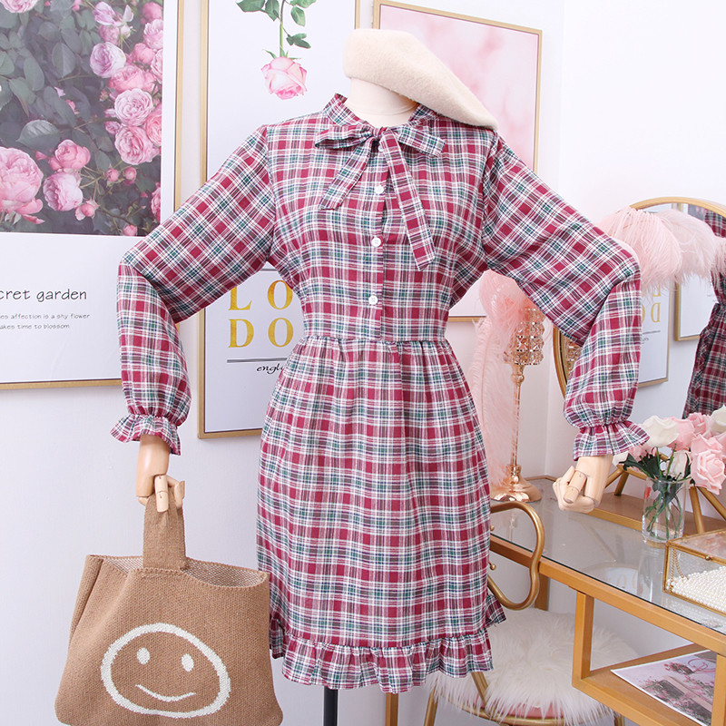 Rochie dama in carouri model nou - model croiat in mai multe culori