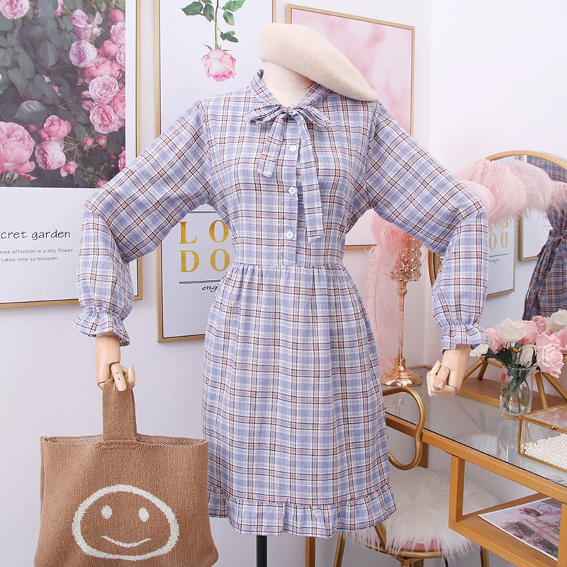 Rochie dama in carouri model nou - model croiat in mai multe culori