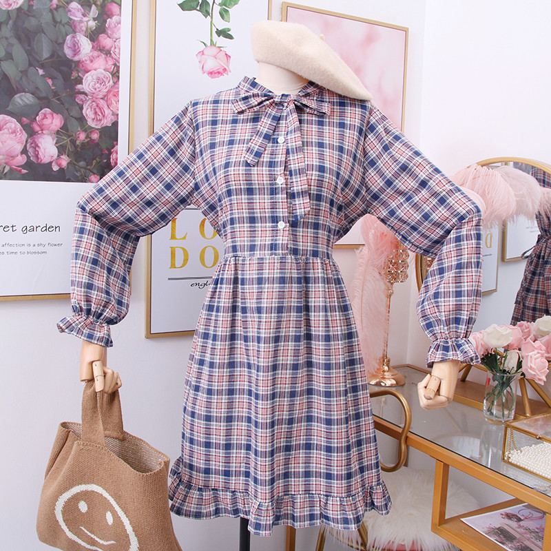 Rochie dama in carouri model nou - model croiat in mai multe culori