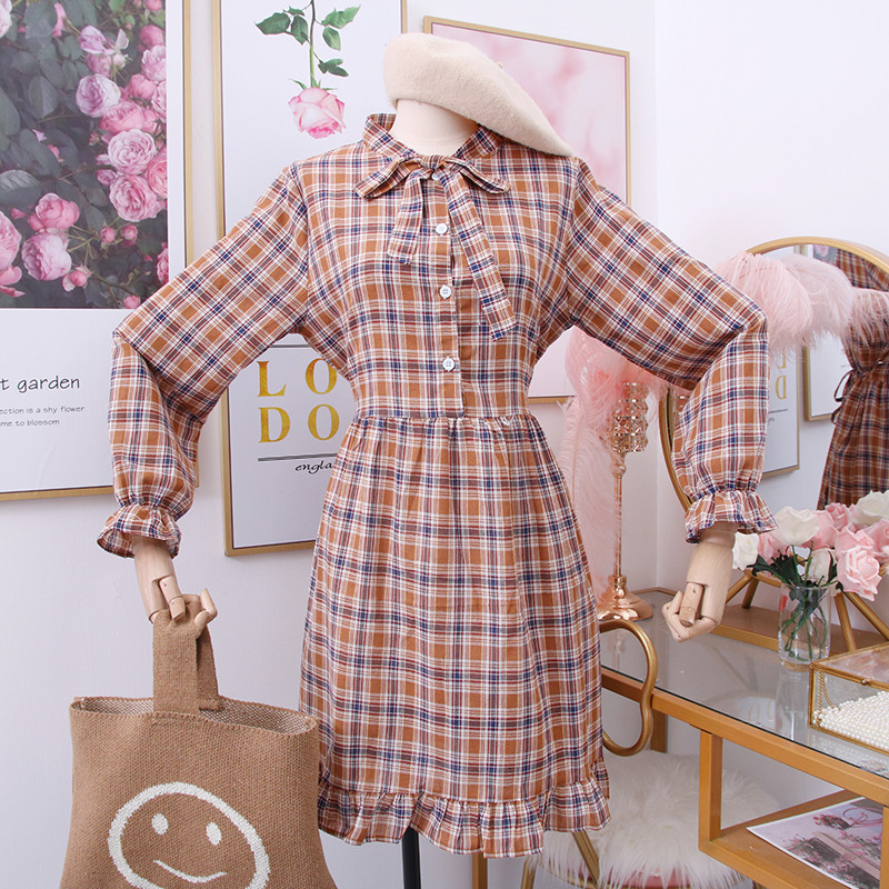 Rochie dama in carouri model nou - model croiat in mai multe culori