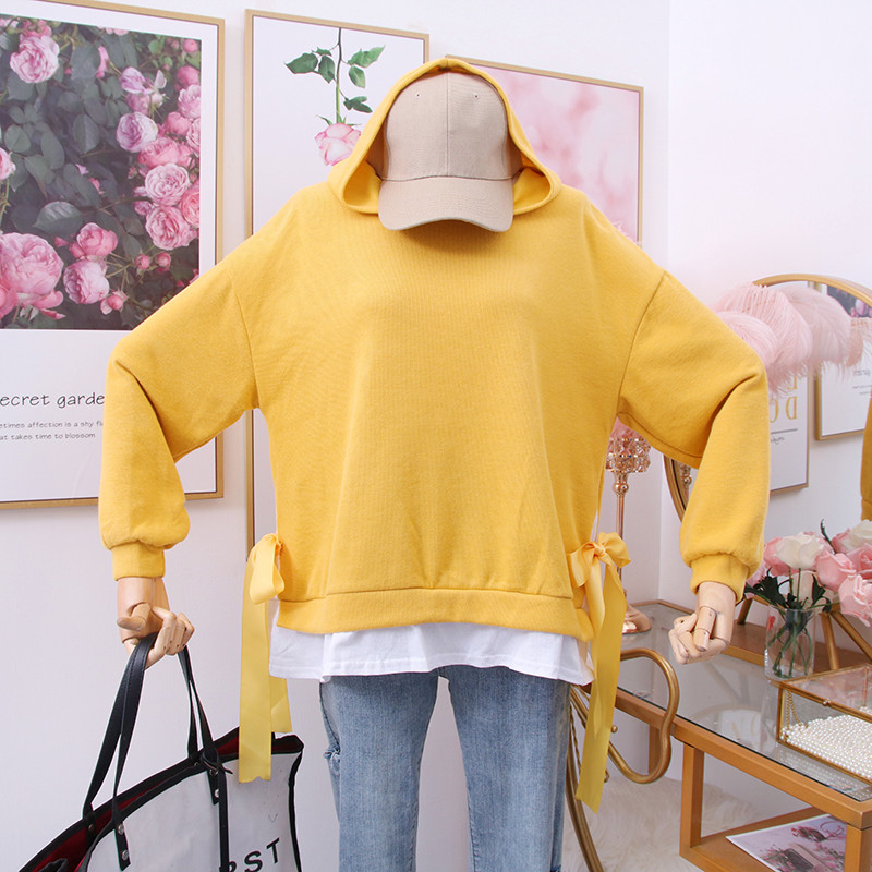 Hanorac de dama model nou cu gluga si maneci lungi - mai multe culori