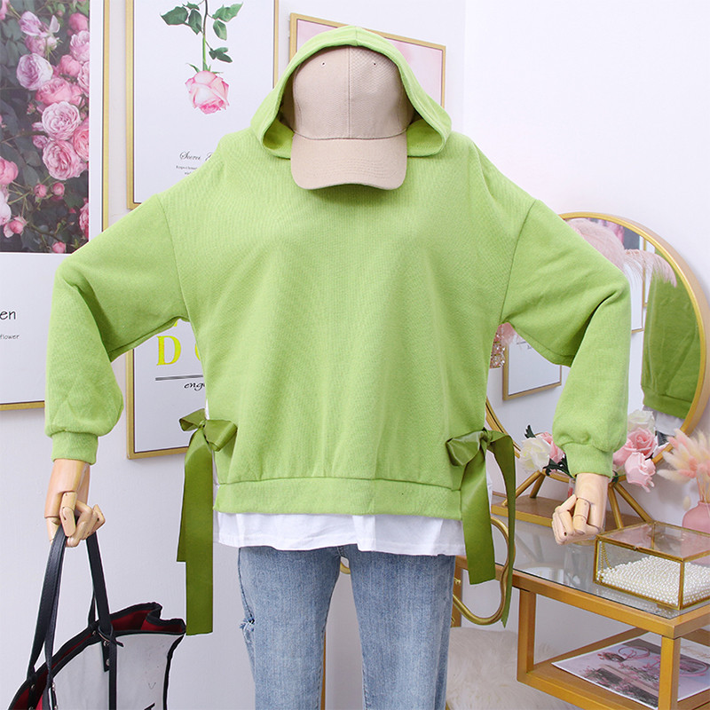 Hanorac de dama model nou cu gluga si maneci lungi - mai multe culori