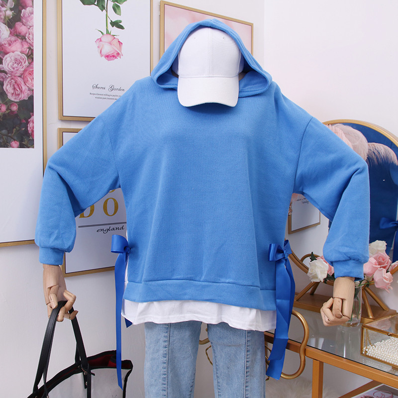 Hanorac de dama model nou cu gluga si maneci lungi - mai multe culori