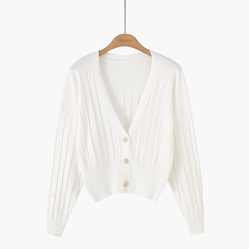 Νέο μοντέλο μοντέρνα γυναικεία ζακέτα με λαιμόκοψη σε διάφορα χρώματα