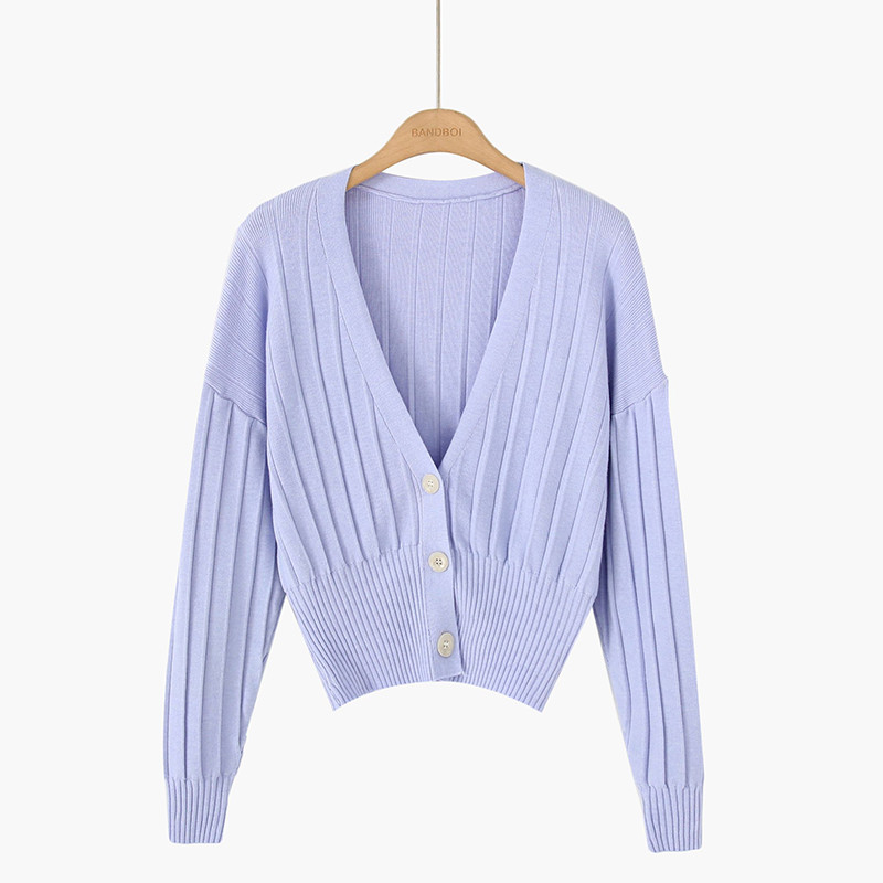 Νέο μοντέλο μοντέρνα γυναικεία ζακέτα με λαιμόκοψη σε διάφορα χρώματα