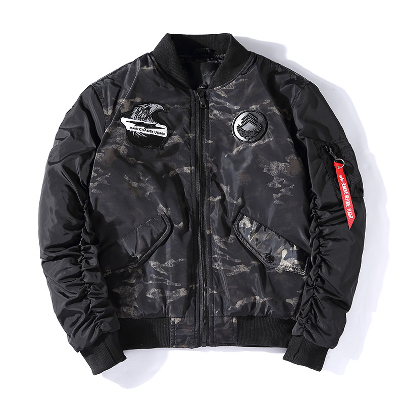 Geacă de iarnă modernă pentru bărbați cu guler înalt în trei culori