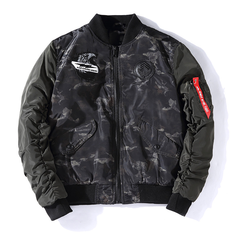 Geacă de iarnă modernă pentru bărbați cu guler înalt în trei culori