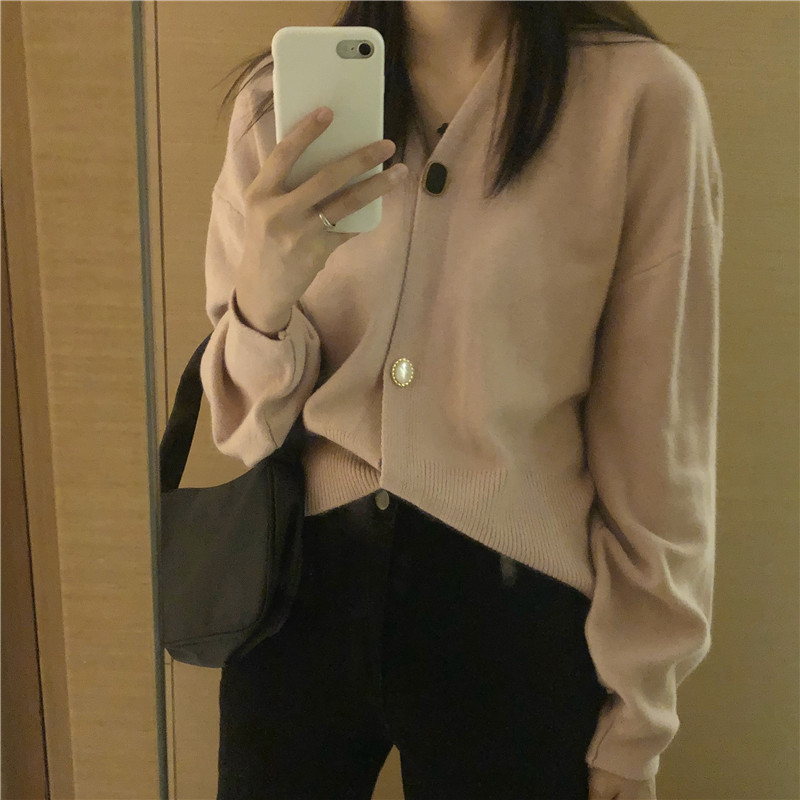 Γυναικεία κοντύ ζακέτα σε δύο χρώματα