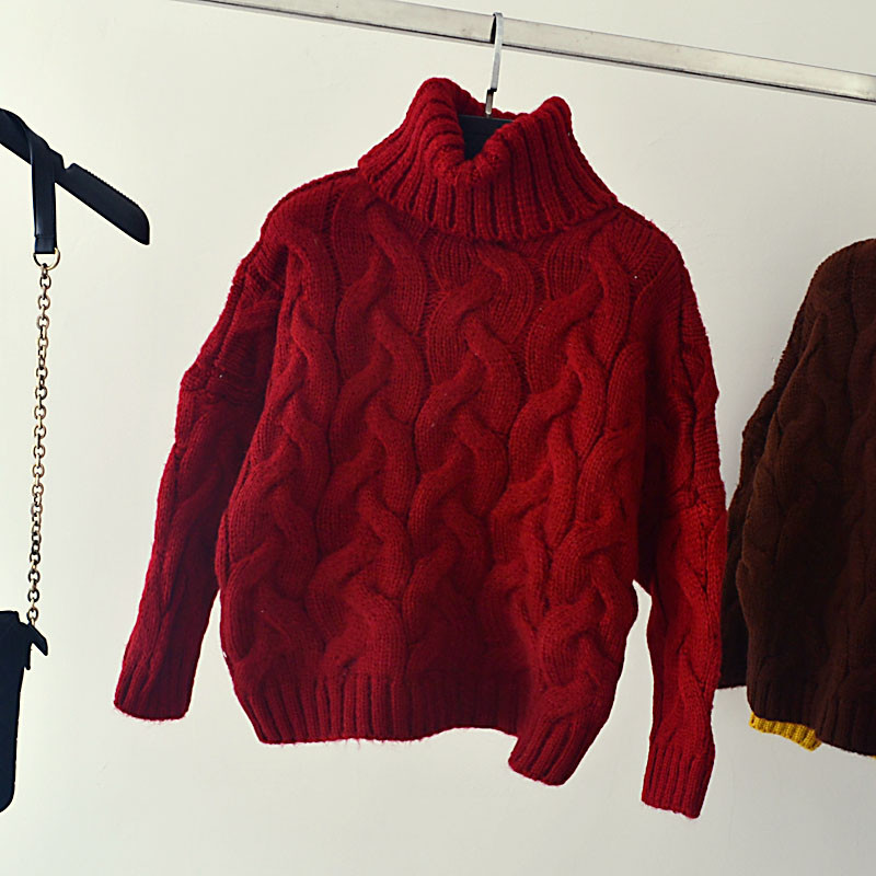 Μοντέρνο γυναικείο πουλόβερ με κολάρο  σε διαφορετικά χρώματα