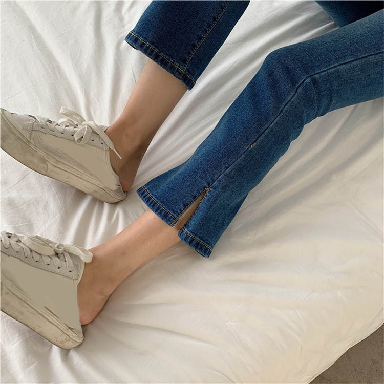 Női aktuális farmer két színben, magas derékkal