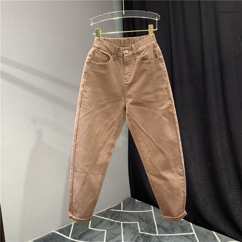 Ежедневни дамски панталони с висока талия в три цвята