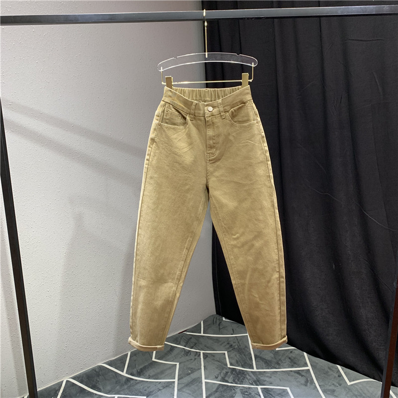 Ежедневни дамски панталони с висока талия в три цвята