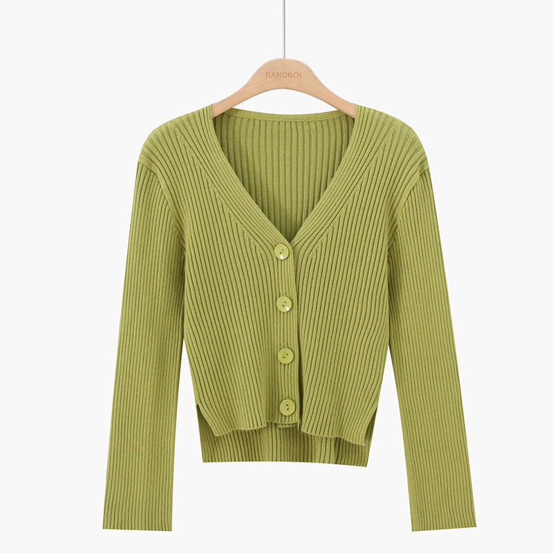 Μοντέρνα γυναικεία ζακέτα  με λαιμόκοψη - διάφορα χρώματα