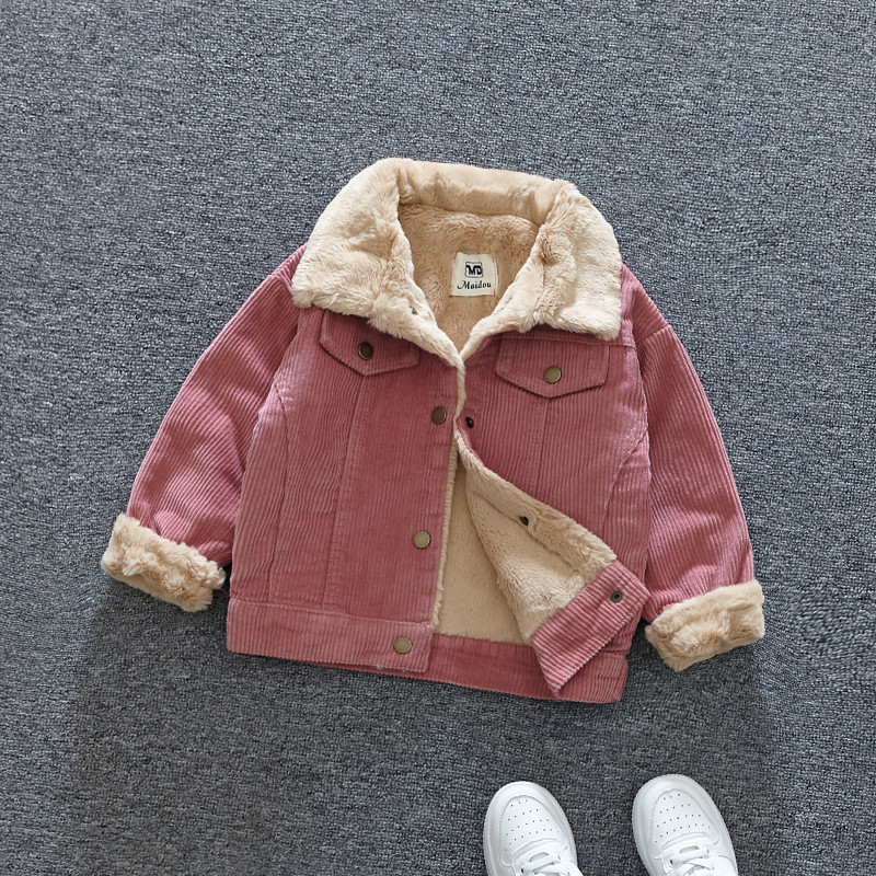 Trendy baby jacket σε τρία χρώματα με κουμπιά για αγόρια και κορίτσια