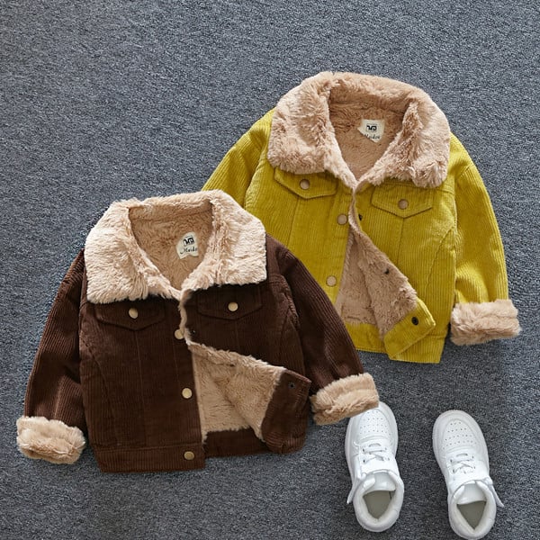 Trendy baby jacket σε τρία χρώματα με κουμπιά για αγόρια και κορίτσια