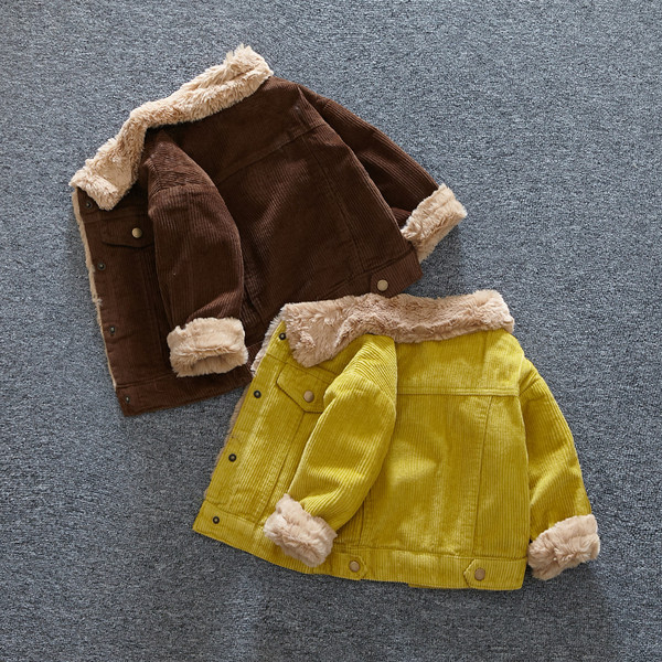 Trendy baby jacket σε τρία χρώματα με κουμπιά για αγόρια και κορίτσια