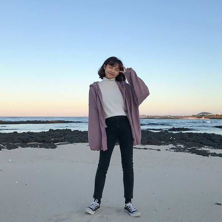 Női mellény három színben, kapucnival